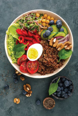 Healthy bowl of food